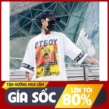 [ Sale 50% ] Áo thun tay lỡ from rộng Unisex CTL11 thời trang lamer