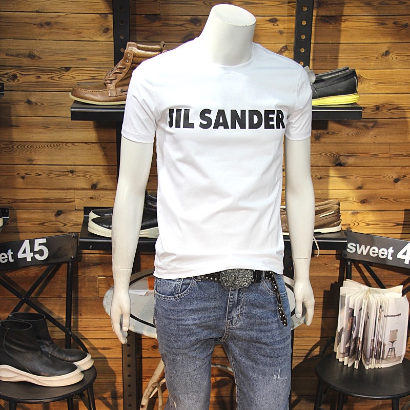 Áo thun hè tay ngắn cổ tròn,áo nam chat vải thoáng mát mềm min 2 mầu trăng đen 89 store