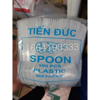 Thìa nhựa dùng 1 lần 1cai hatn