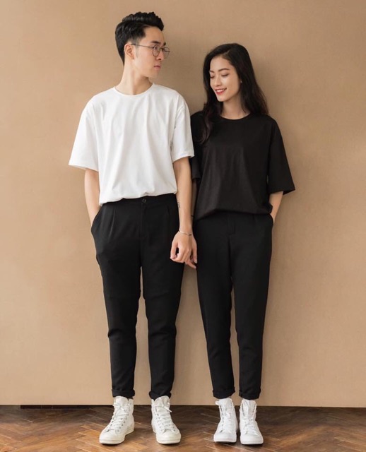 Áo thun trơn nam tay lỡ - basic tee form rộng oversize phong cách trẻ trung năng động