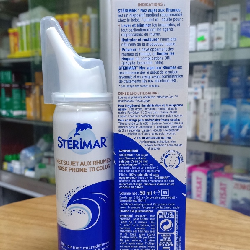 Xịt mũi cá heo Sterimar Baby cho bé từ 0-3 tuổi