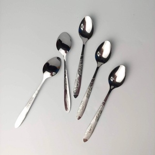 Combo 10 thìa cafê inox cán hoa