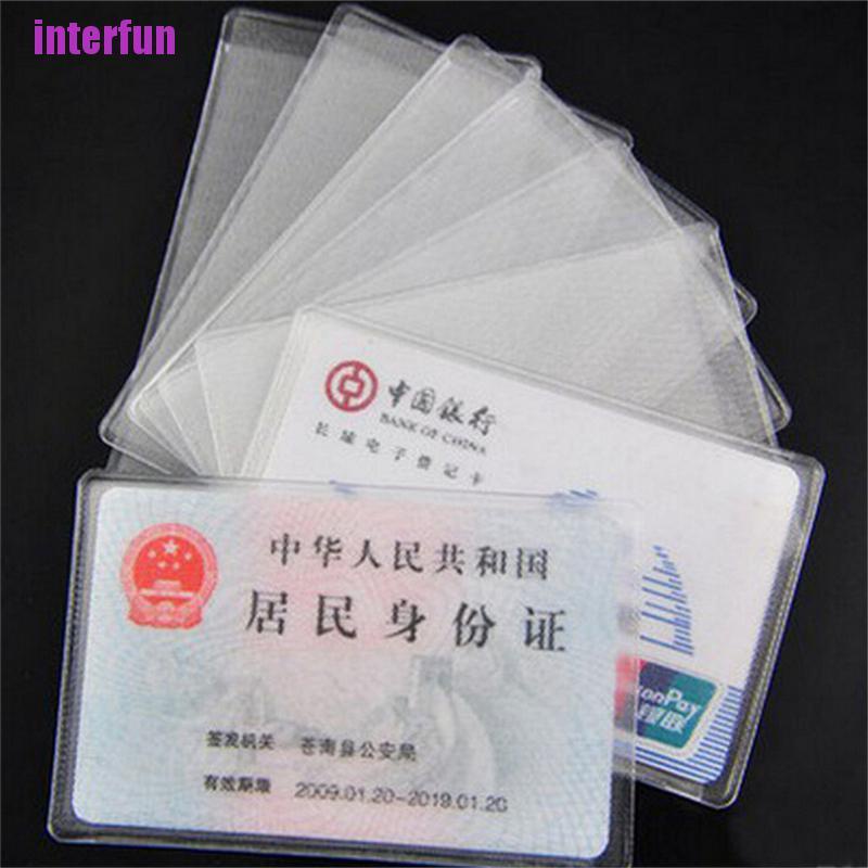 Bộ 10 Túi Nhựa PVC Trong Suốt Đựng Bảng Tên Tiện Dụng