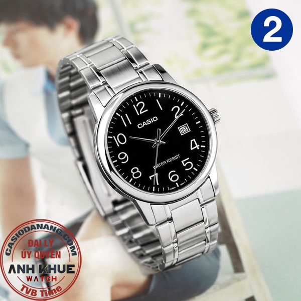 Đồng hồ nam dây kim loại Casio chính hãng Anh Khuê MTP-V002 Series (37mm)