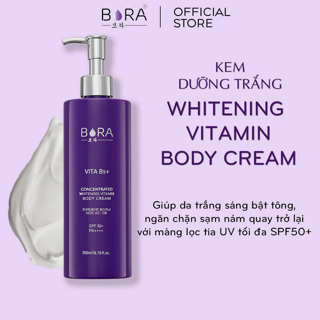 Kem Dưỡng Trắng Toàn Thân BORA VITAMIN BODY CREAM Chai 250ml