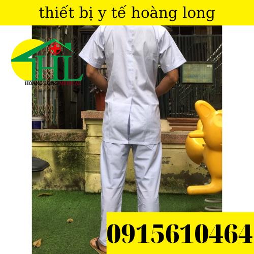 Bộ Quần Áo Blouse (Blue) Y Tá Nam Cộc Tay Dáng Ngắn