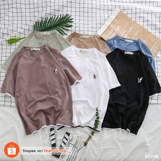 [Yeah1Shop]- Áo thun thêu đầu chó