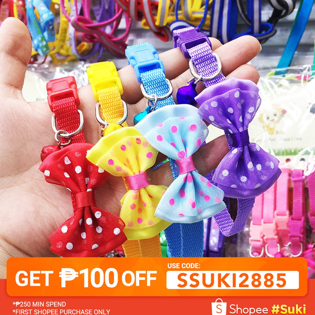 Vòng cổ có chuông kêu thiết kế xinh xắn dành cho mèo con cún con