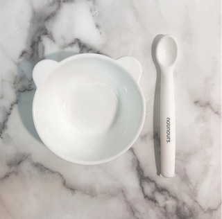 Thìa silicon Nounours - nội địa Hàn
