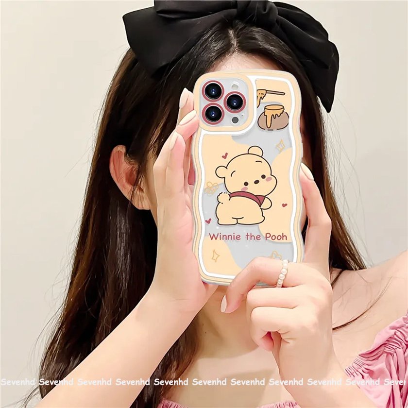 Ốp Điện Thoại Mềm Hình Winnie The Pooh Cho iPhone 14 13 12 11 Pro Max Xs Max Xr X 7 8 6 6s Plus