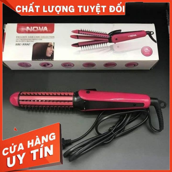 Máy Làm Tóc 3 Trong 1 NOVA (Uốn, Duỗi, Bấm)