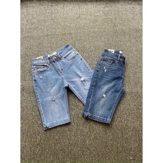 Quần jeans nữ lững rách nhẹ hai màu c-5