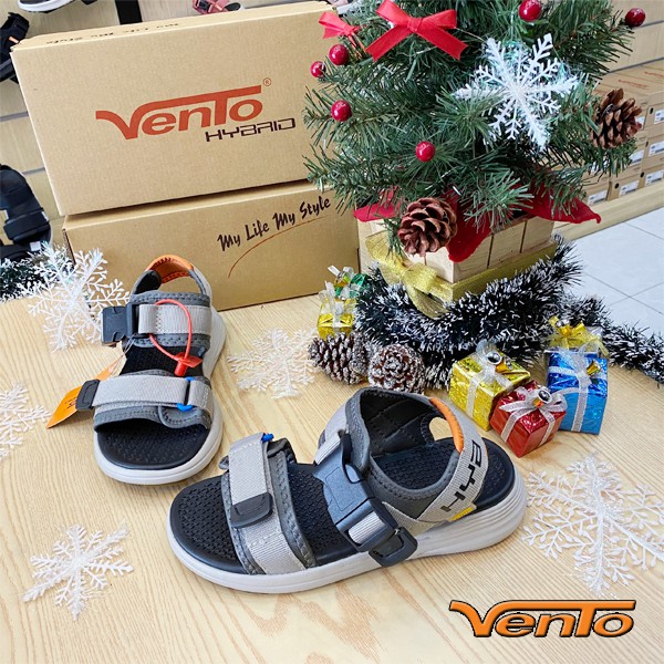 Sandal Vento Nam Nữ SD-NB38 Màu Ghi Cam