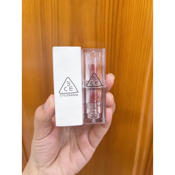 Son 3CE Focus On Me cam Hồng san hô vỏ trong suốt