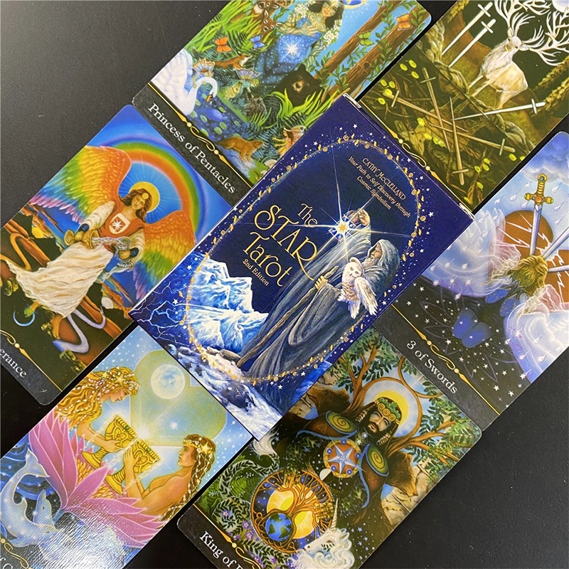 The Star Tarot Card Game Bộ Thẻ Bài Tarot Thiết Kế Dễ Thương