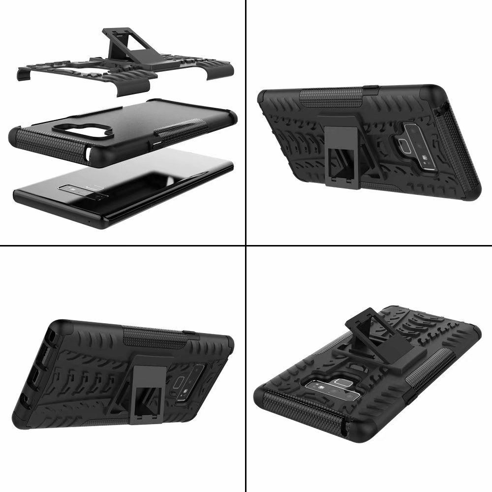 Vỏ điện thoại cho  armor 2 trong 1 cao su lai kickstand vỏ điện thoại pc cứng