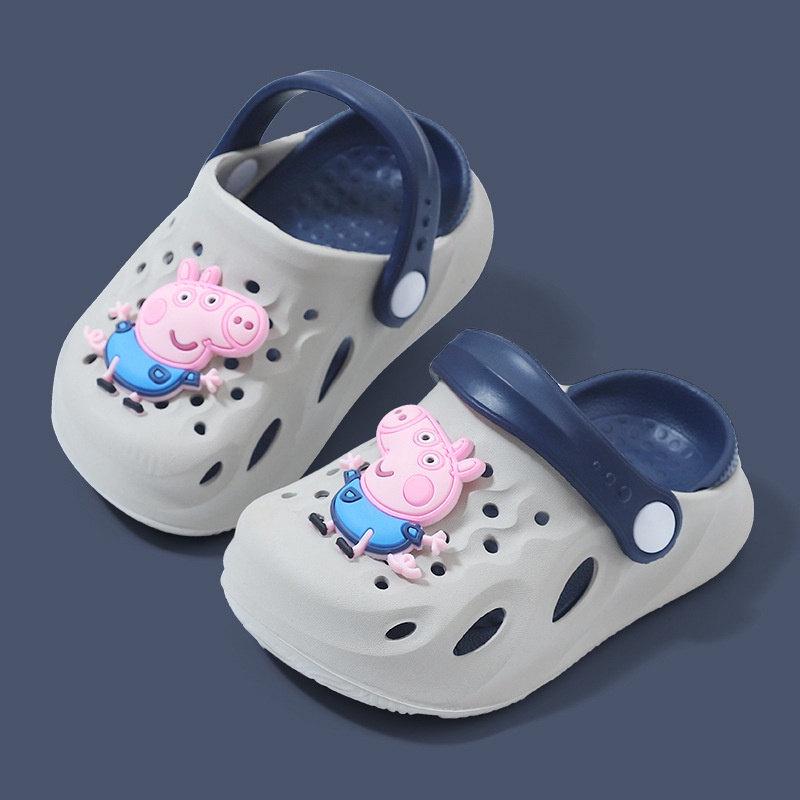 Dép Đi Biển Chống Trượt Hình Heo Peppa Đáng Yêu Cho Trẻ Em 1-6 Tuổi