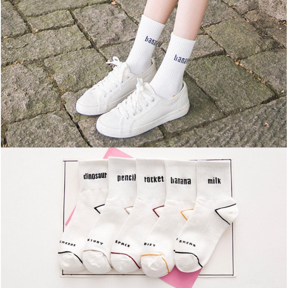 Vớ Tất Nam Nữ Cao Cổ Hoạt Hình Unisex
