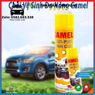 Chai xịt vệ sinh Nội thất ô tô Camel  Foam Cleanner 650ml Thái Lan