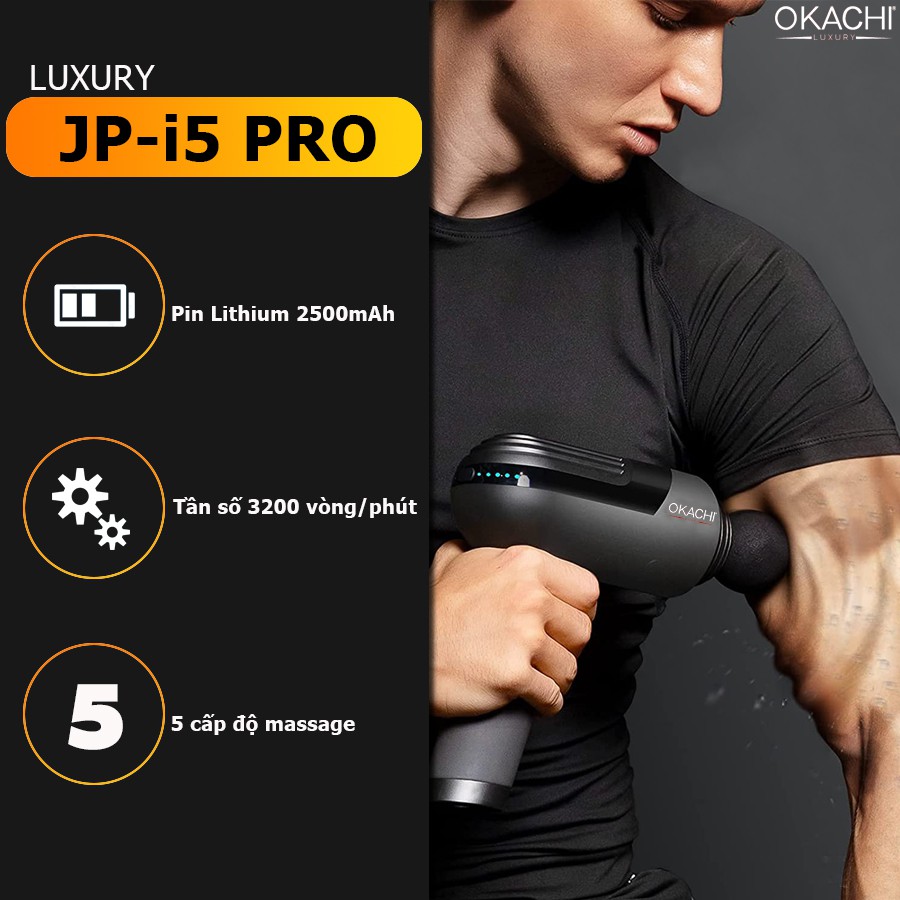 Súng massage toàn thân OKACHI LUXURY JP-i5 Pro