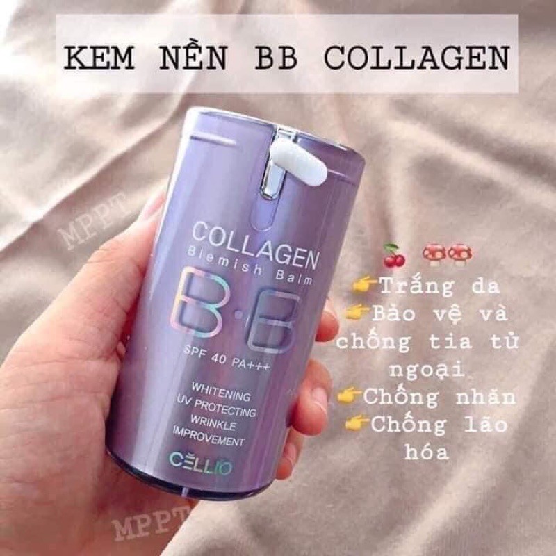 Kem nền BB Collagen Cellio Spf 40 pa+++