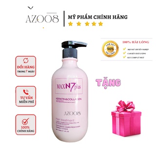 ủ tóc collagen, hấp phục hồi dưỡng tóc hư tổn collagen - keratin N7 500ml AZ008 tặng nón trùm ủ tóc