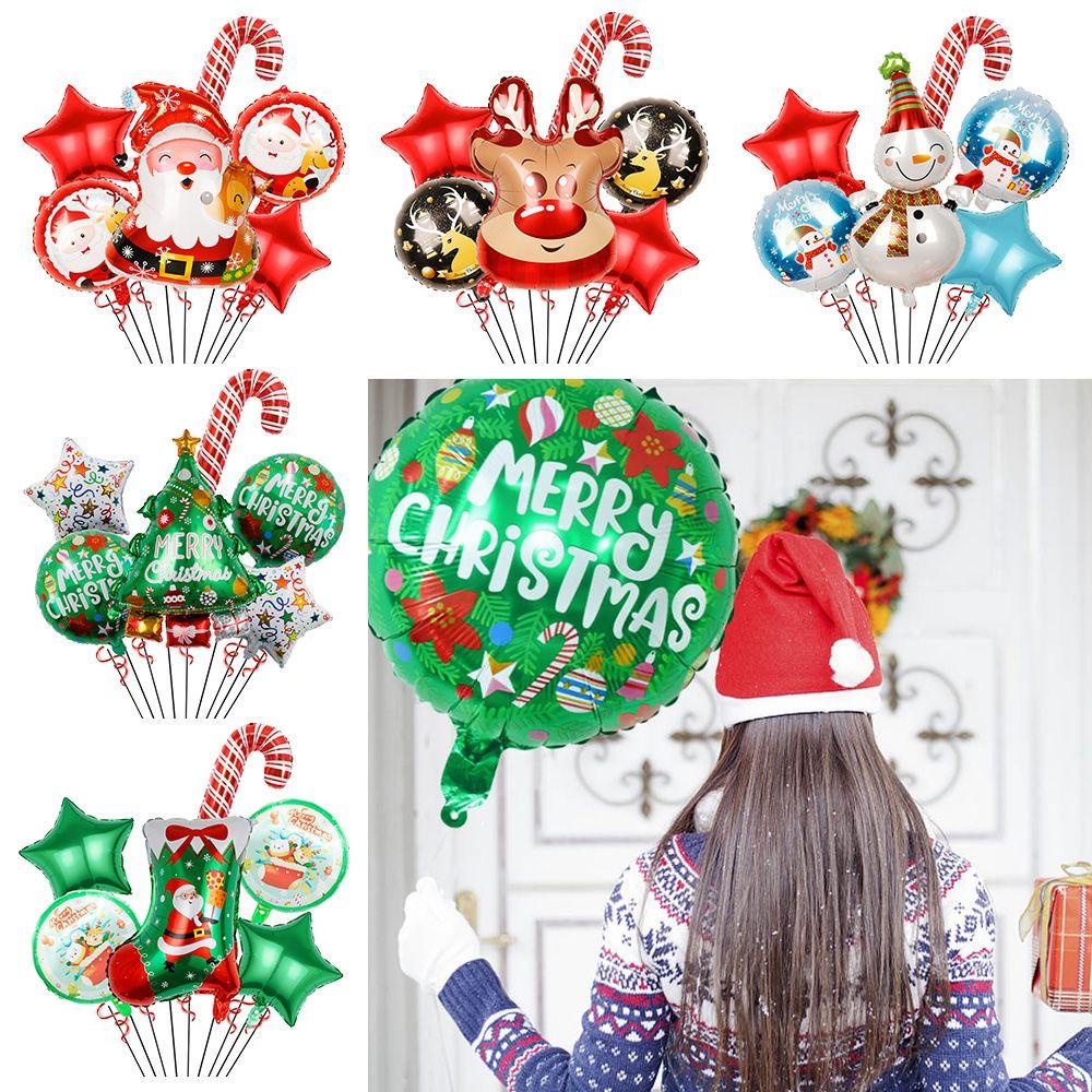 Bong Bóng Hình Ông Già Noel Trang Trí Giáng Sinh