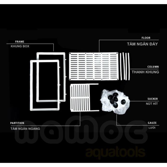 ☘ Box Lưới - Lồng Cách Ly, Dưỡng Cá Tép Bằng Vải Lưới