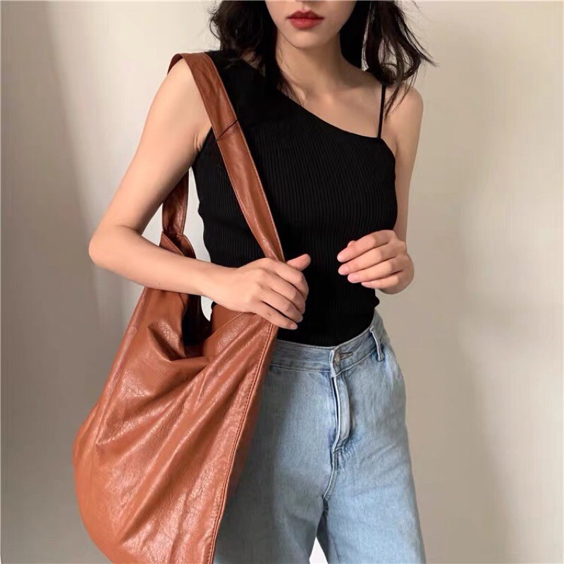 Áo crotop chéo vai Forgirl điệu đà phpng cách Hàn Quốc