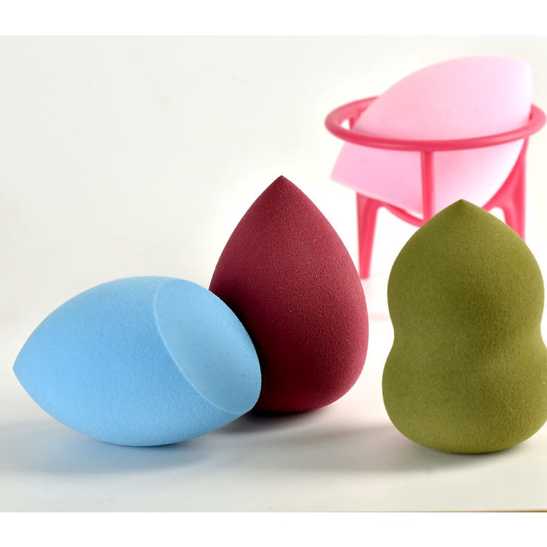 Mút trang điểm Vlonca hình quả bầu không đứt khô và ướt ngẫu nhiên