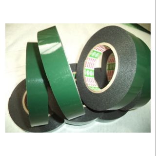 1 cuồn keo 2 mặt xanh đen loại tốt 2,4p