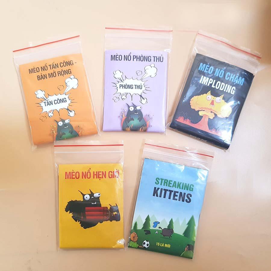 Combo mèo nổ Exploding Kittens + 5 bản mở rộng bản Đẹp