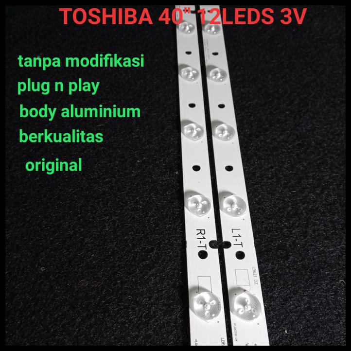 Đèn Led Chiếu Sáng Toshiba 40 Inch 12 Bóng 3v