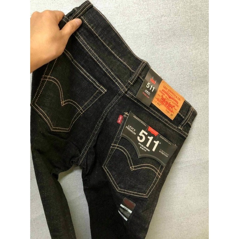 Quần Jean nam cao cấp Levi.s siêu hot| Quần bò nam ống đứng- Màu đen muối tiêu- Jean co giãn | BigBuy360 - bigbuy360.vn