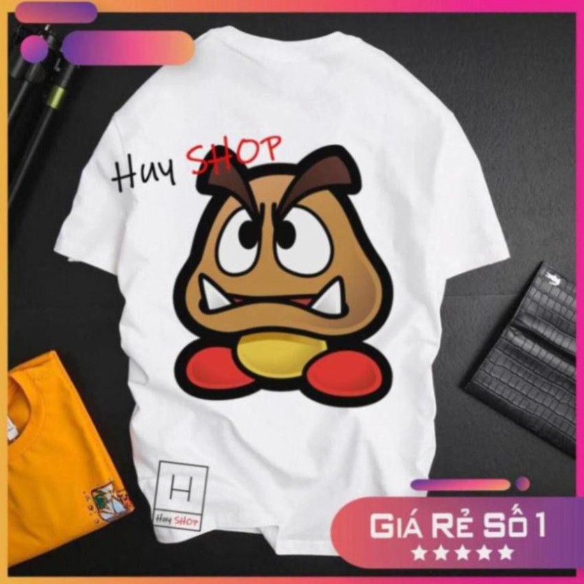 Áo thun Mario Cute dễ thương - Áo thun Hàn Quốc Unisex - Áo thun tay lỡ - Áo thun cặp đôi - Áo thun Hàn Quốc 127