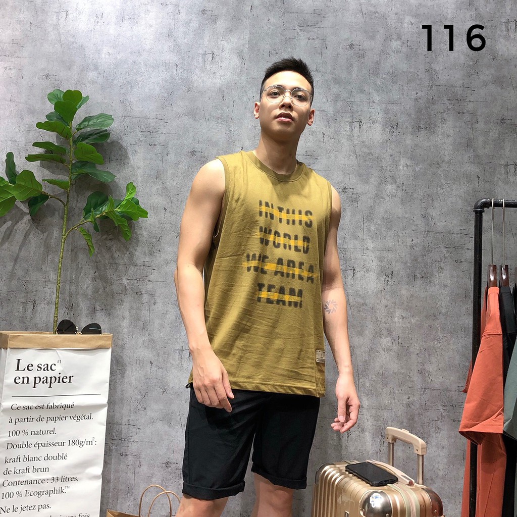 Áo sát nách tanktop gym bigsize 100kg nam thời trang thể thao cao cấp SNTQ 116
