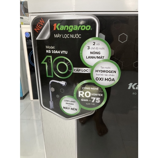 Máy lọc nước R.O nóng lạnh Hydrogen Kangaroo KG10A4VTU 10 lõi - Hàng trưng bày