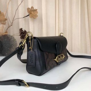 💚COACH JADE DA THẬT MÀU ĐEN TRẮNG SIZE 25💚