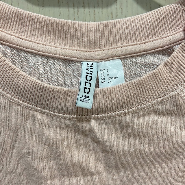 [Thanh lý] Áo thun dài tay H&M hồng nhạt - size S 80%