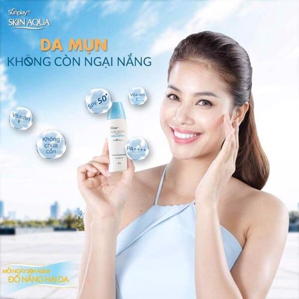 Sữa chống nắng dưỡng da ngừa mụn Sunplay Skin Aqua Acne Clear SPF 50+ PA++++