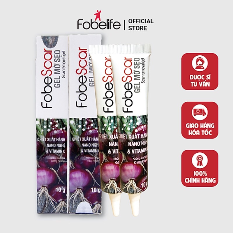 Gel mờ sẹo Fobe Scar - Tuýp 10g fobescar
