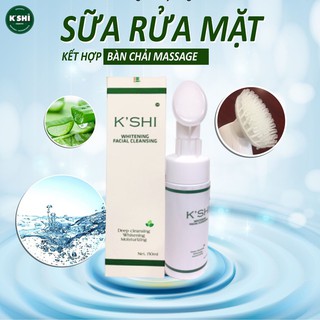 Sữa Rửa Mặt Ngừa Mụn Kiềm Dầu K'shi Có Đầu Cọ Massage Tạo Bọt 150ml Hàng Chính Hãng KM Sốc Ngay Hôm Nay