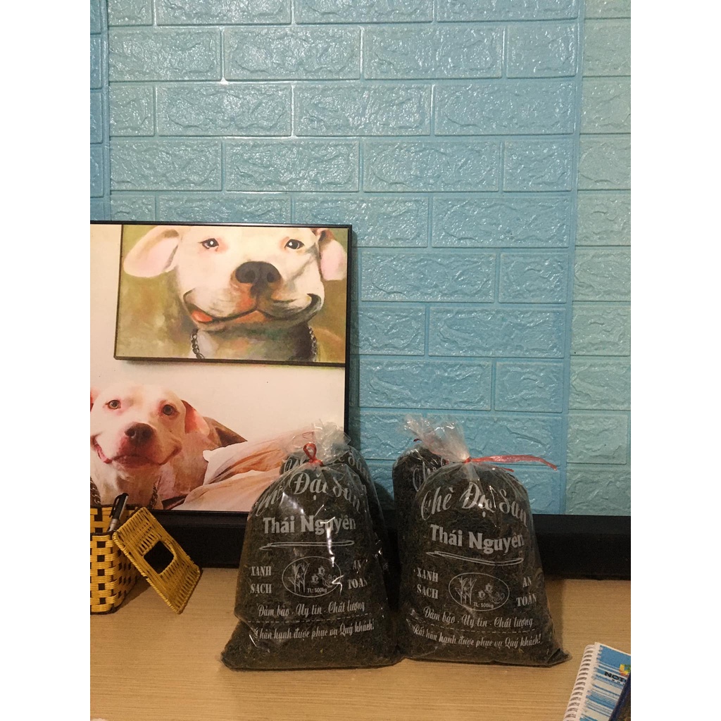 500g Trà xanh / chè búp Thái Nguyên loại ngon đóng gói túi bóng trắng truyền thống