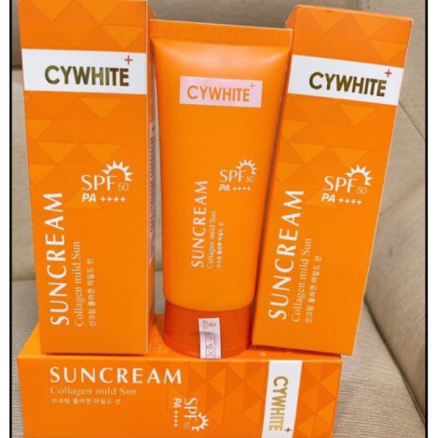 kem chống nắng suncream collagen mild sun Cywhite SPF 50 PA++++  100ml