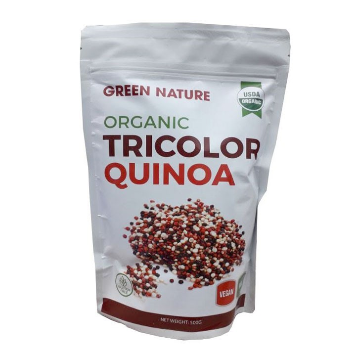 Hạt quinoa 3 màu hữu cơ Green Nature 500g