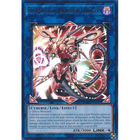 [ Zare Yugioh ] Lá bài thẻ bài DUDE-EN025 - Topologic Bomber Dragon - Ultra Rare