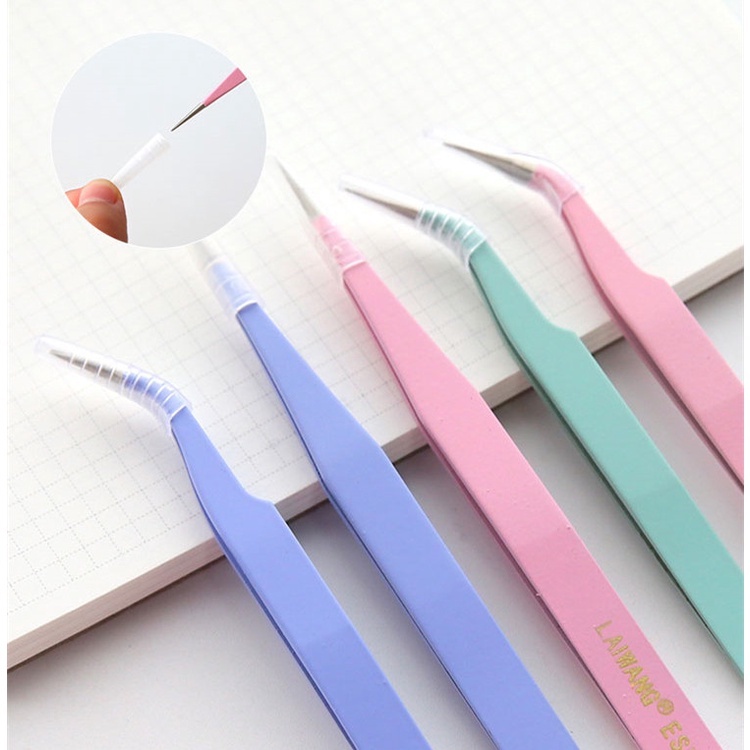 Nhíp gắp sticker màu macaron nhíp gắp hình dán hỗ trợ trang trí sổ tay journal