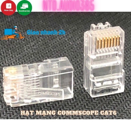 Combo 100 Hạt Mạng Cao Cấp RJ45 CAT6 COMMSCOPE - Sản phẩm chính hãng Siêu Xịn