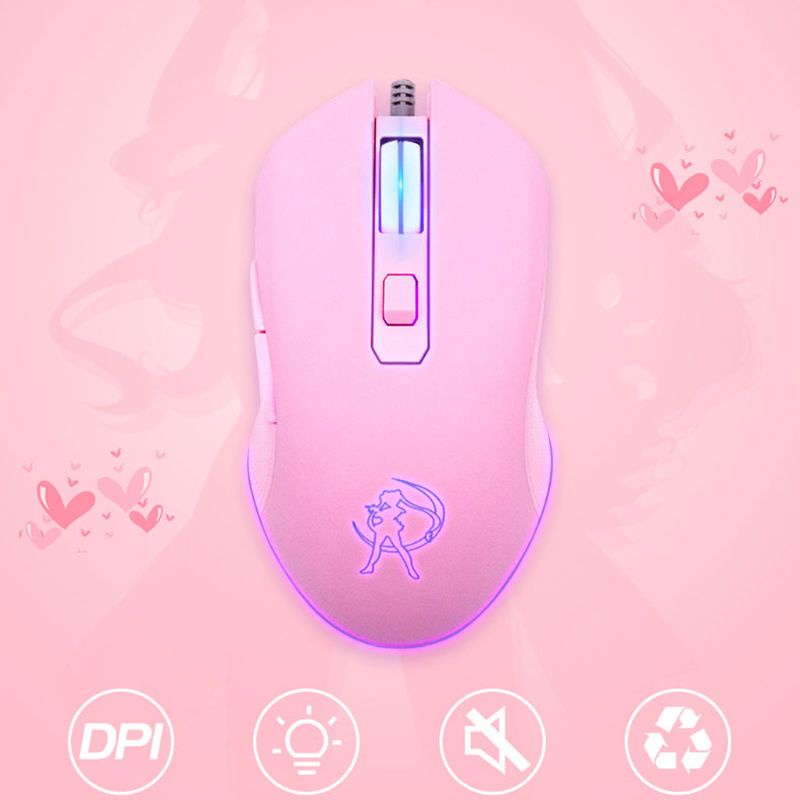Chuột Quang Chơi Game 7 Màu Đèn LED 3200 DPI Và 6 Nút Bấm Chuyên Nghiệp