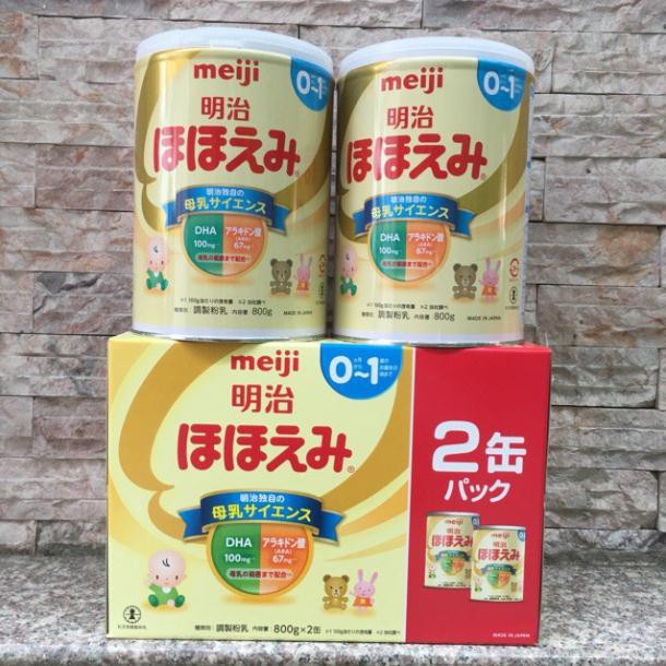 SỮA MEJI ♥𝑭𝑹𝑬𝑬𝑺𝑯𝑰𝑷♥ SỮA MEIJI LON 800g Nhật Bản.